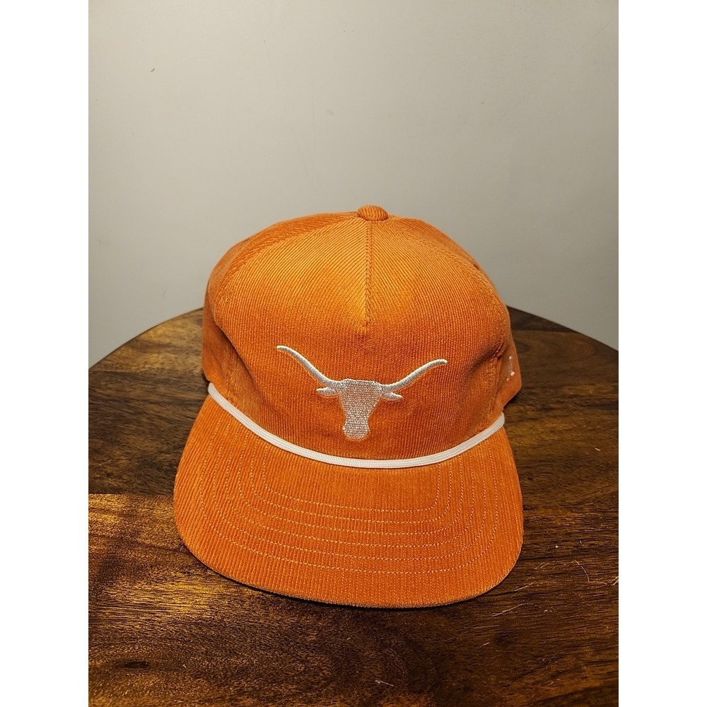 Hooey Texas‎ Longhorns Orange Corduroy Adjustable Snapback Hat